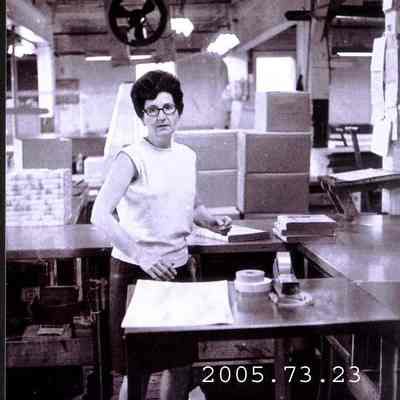 A photo of unidentified mill workers