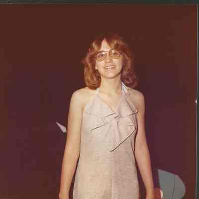 Kathleen Gamache posing in her talent costume.