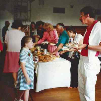 Brad Adams talking to Carol Choate's daughter
