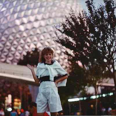 Lisa Kelly at Epcot Center. Lisa Kelly at Epcot Center.