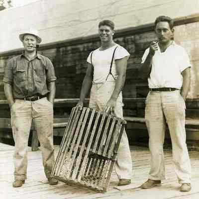 Three Men on a Pier