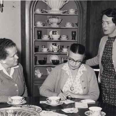 A photo view of a group of women.