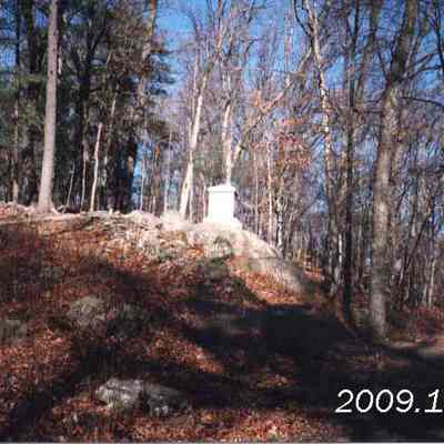 A photo of the 20th Maine monument.