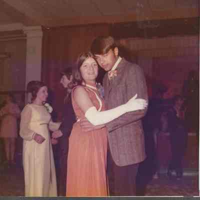 2nd runner-up Donna Bernd dancing with her escort Bernard Pelletier.