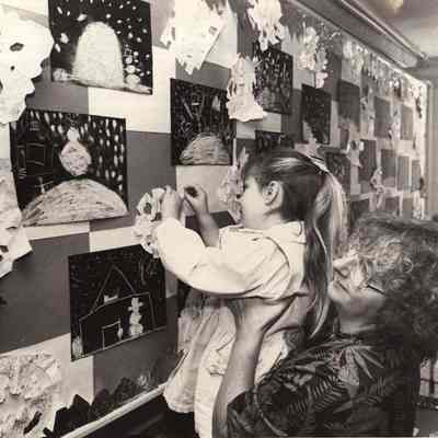 A photo view of teacher Joline Cogswell. 1/27/1992.