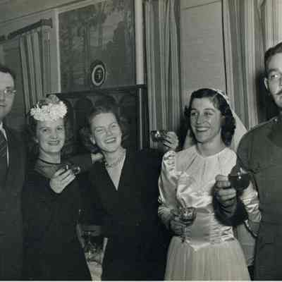 Unidentified people at the Chaisson and Martin wedding