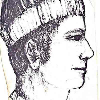 Police Artist's Sketch of a Suspect