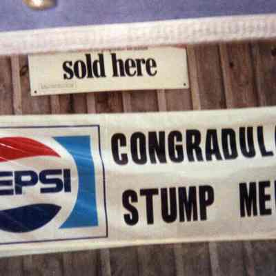 Sign on Michaud's Market
