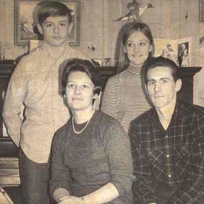 A photo view of the Anderson family. 2/14/1969.