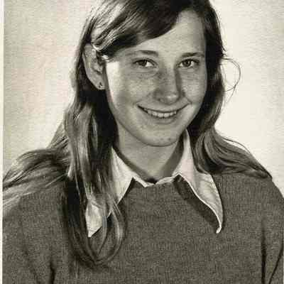 A B/W photograph of contestant # 2 in the 1972 Miss Brunswick Teen Queen Pageant.