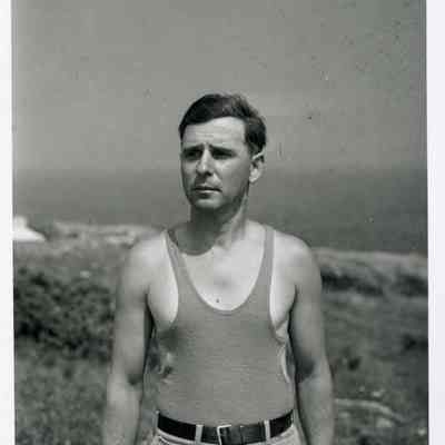 Man Stands on Bailey Island Shore