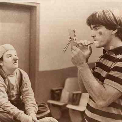 A photo view of Chris Reeve and Sam Kilbourn.