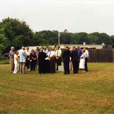 Dedication of the Town Farm Cemetery. 8/1995