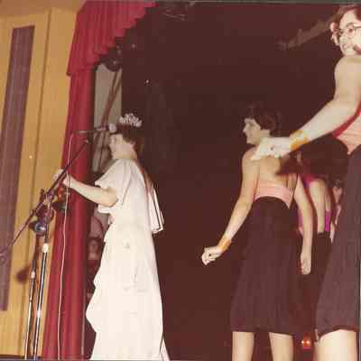 Sharon Hinckley singing and dancing to "Dance With Me"