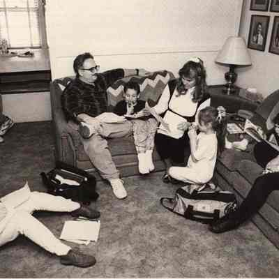 A photo view of the Adams family. 4/24/1992.