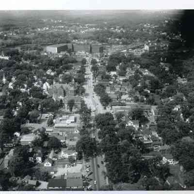 Aerial of Brunswick and Bowdoin