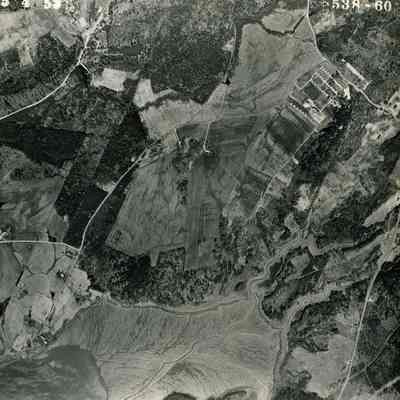 An aerial photo of the area near Dyer Corner. 5/4/1953.