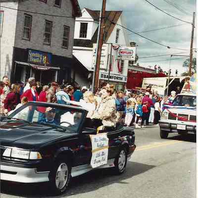 A color photograph of someone special in the 150th Anniversary Parade.