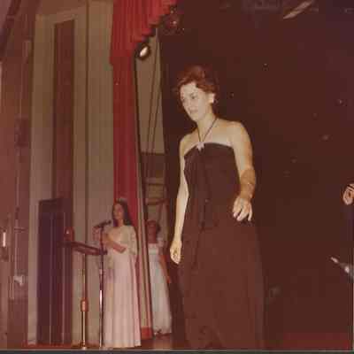 1963 Brunswick Teen Queen Pat Folger being introduced.
