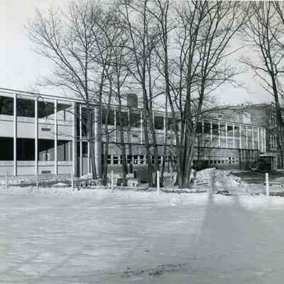 A photo view of the new addition to BHS. c. 1962.