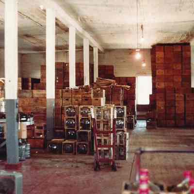 Carboy Storage Area of the Pine Spring Water Company Bottling Plant