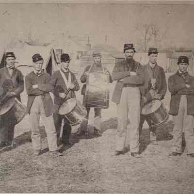 A copy print of the 20th Maine Band.