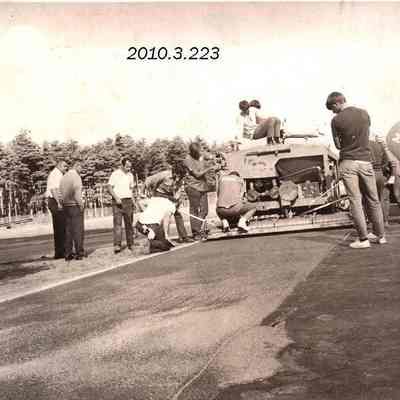 Laying the Tartan Track at Bowdoin