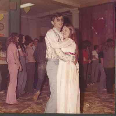 Linda Hinckley 1st runner-up and her escort Gary Bouchard .