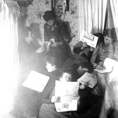 Unknown Group of People Reading