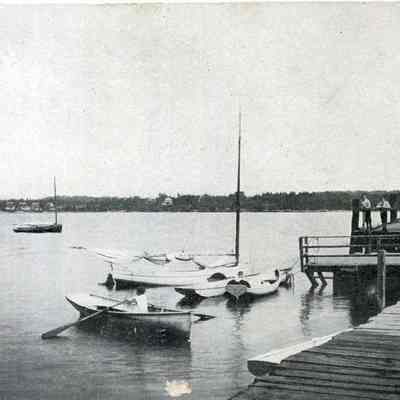 A photo of the pier at Mere Point.
