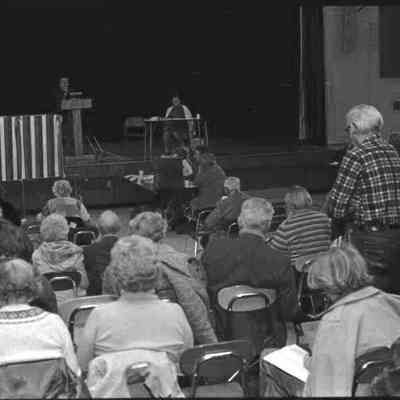 A photo view of the new Harpswell Town Hall. 11/23/1986.