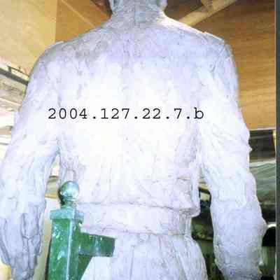 A color photograph of a back view of the Chamberlain statue.