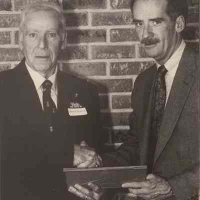 A photo view of Harold Sanborn. 10/17/1989.