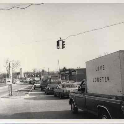 1987 Androscoggin River Flood, Maine Street Traffic, Brunswick