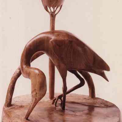 Avocat Gateado Sculpture