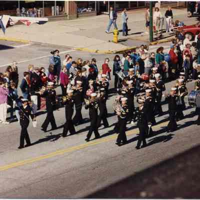Navy marching band in the 250th parade