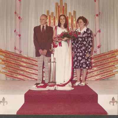 1975-76 Brunswick Teen Queen Phyllis Gaudreau at the Queen Ball