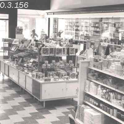Interior of Drapeau's Pharmacy