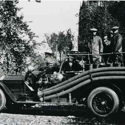 A photo of the "1919 Combination 1" fire truck. c. 1920