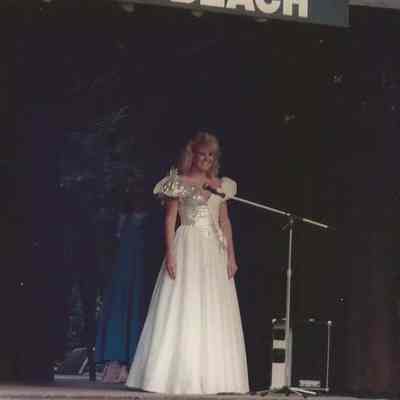 Angie Coady in the Gown Competition