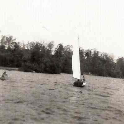 Sail Boat on the Androscoggin River