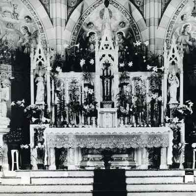A photo of the altar at the St. John's Church.