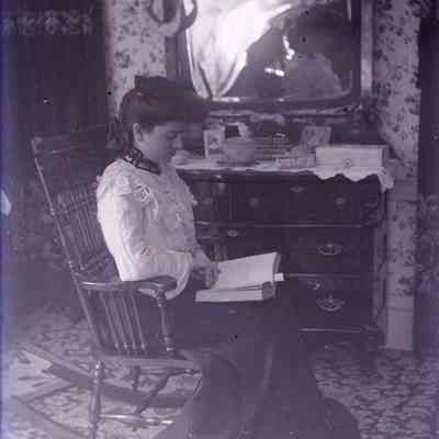 A negative of a woman.