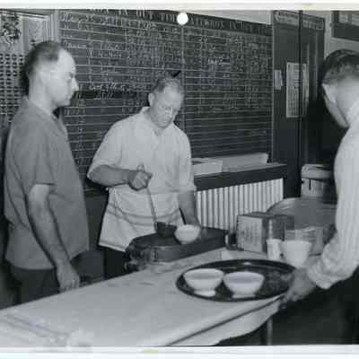 Serving Soup at the Fire Station