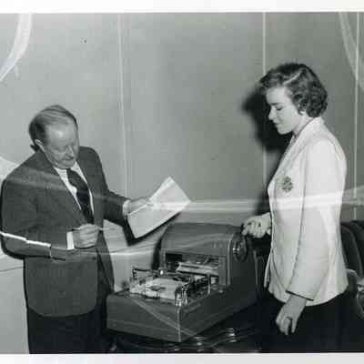 Edward J. Peacock and Miss Judith Harris