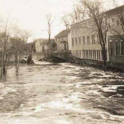 Bowdoin Mill in Flood of 1936