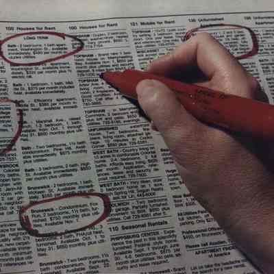 A photo view of a classified section of the newspaper. 10/17/1989.