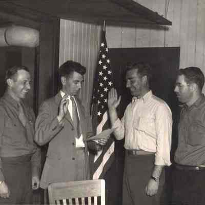 Cpl. Donald A. Wade Re-enlisting
