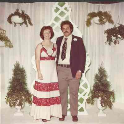 1978-79 Brunswick Teen Queen Lisa Grasmuck escorted by Leo Theberge at the Teen Queen Ball