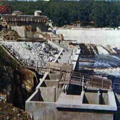 Dam and Fishway Construction Site